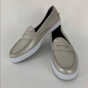 COLE HAAN metallic NANTUCKET LOAFER shoes 9B NEW